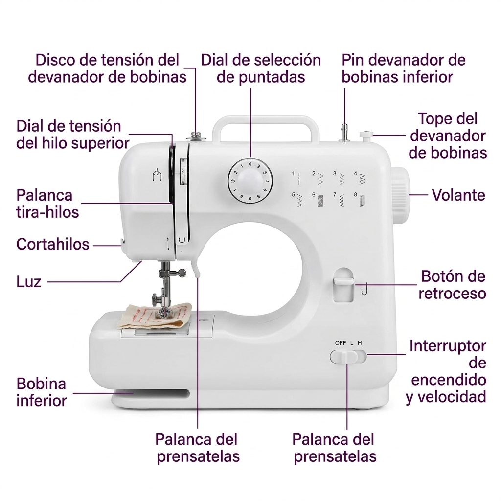 Mini Maquina De Coser 505l