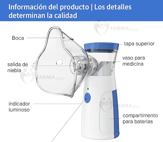 Nebulizador portátil inhalador