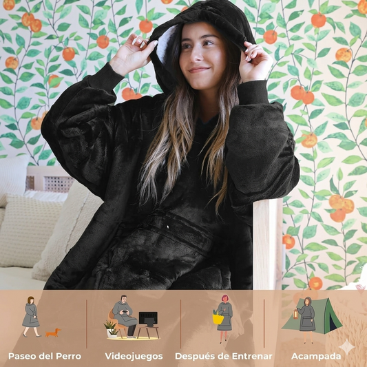 Polerón Abrigo Invierno Impermeable- MAXI Poleron
