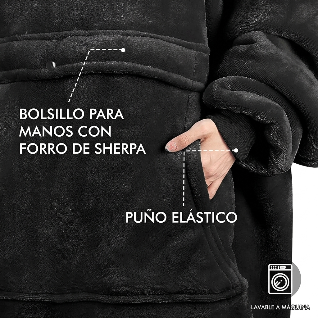 Polerón Abrigo Invierno Impermeable- MAXI Poleron