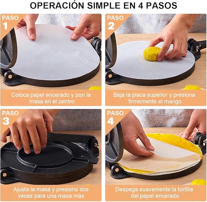 Prensa para tortillas y sopaipillas