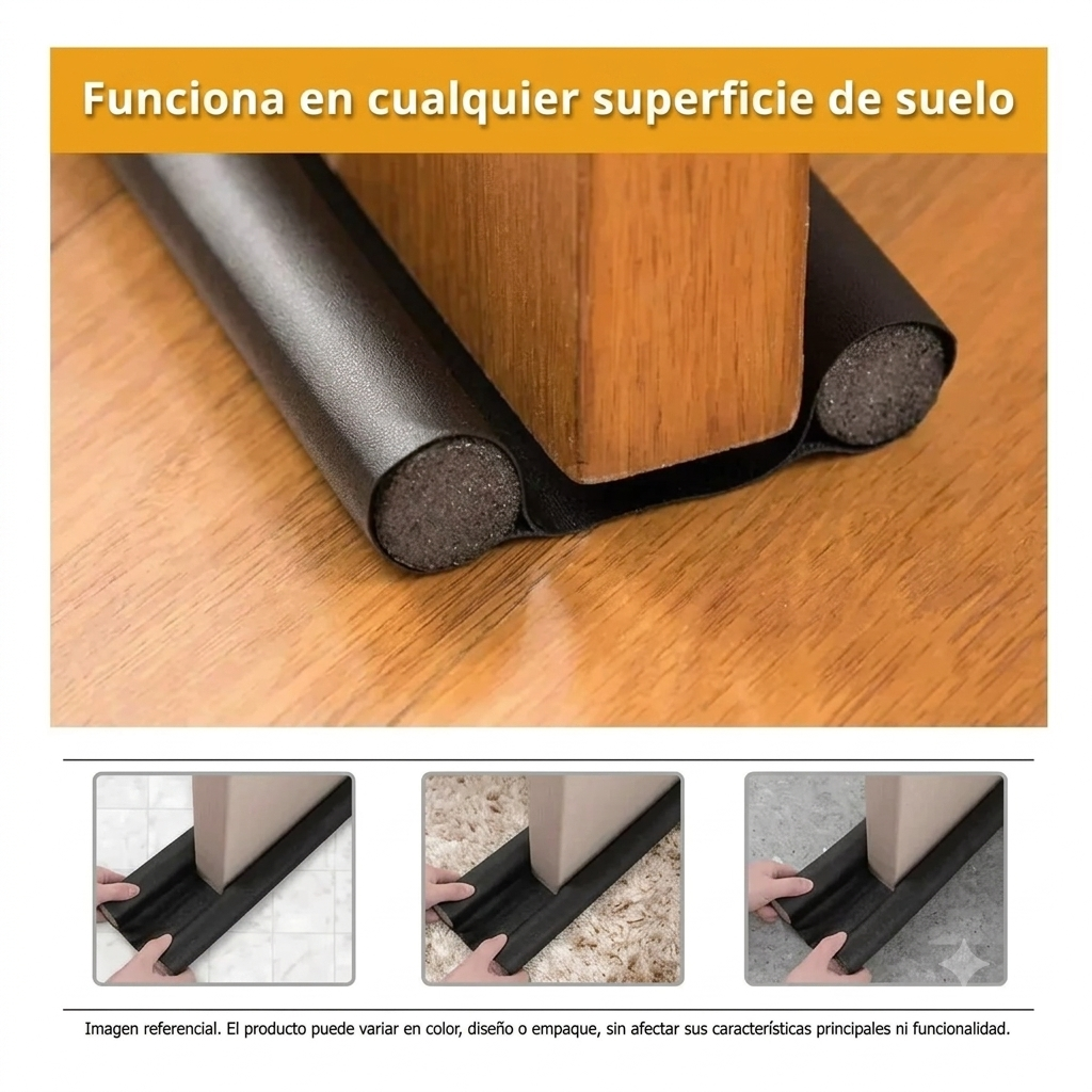 Sellador de puertas aislante de frío y polvo