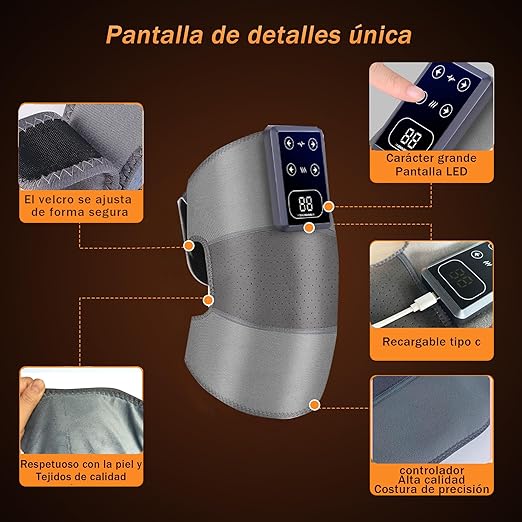 Rodillera Termica Con Masajeador PRO