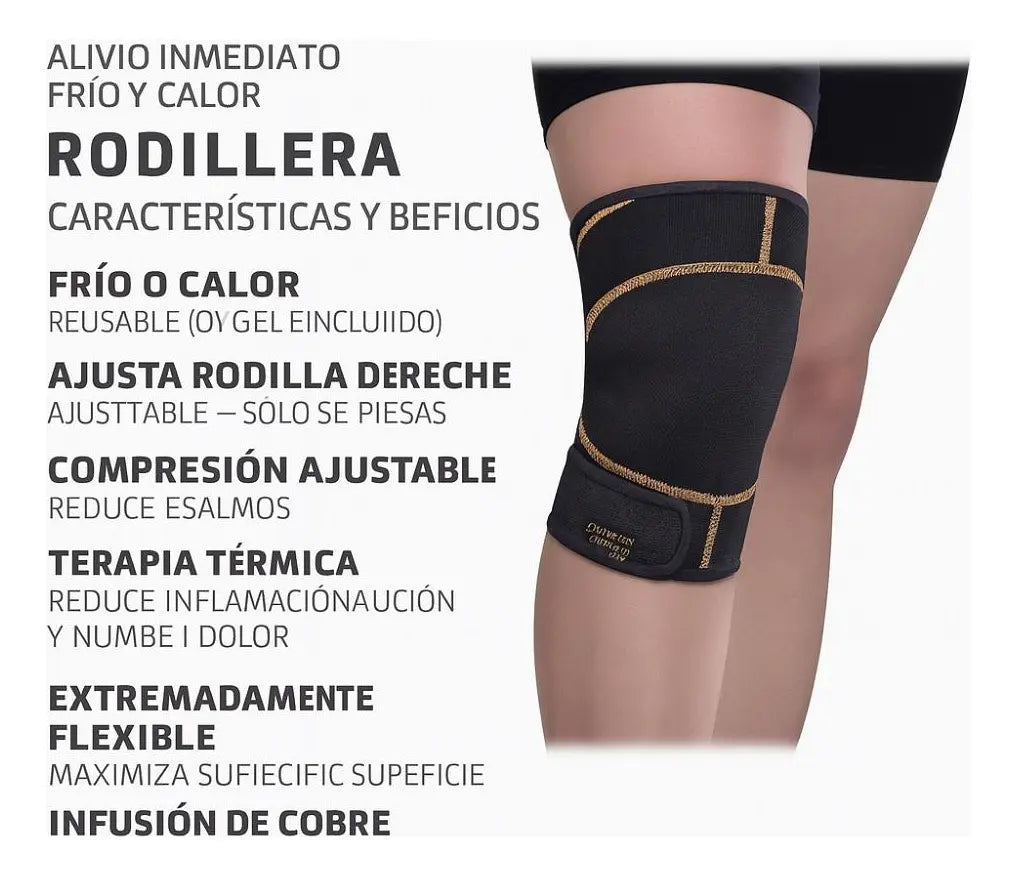 RODILLERA CON GEL  FRIO Y CALOR