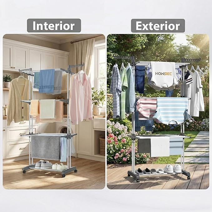 TENDEDERO ORGANIZADOR DE ROPA PLEGABLE