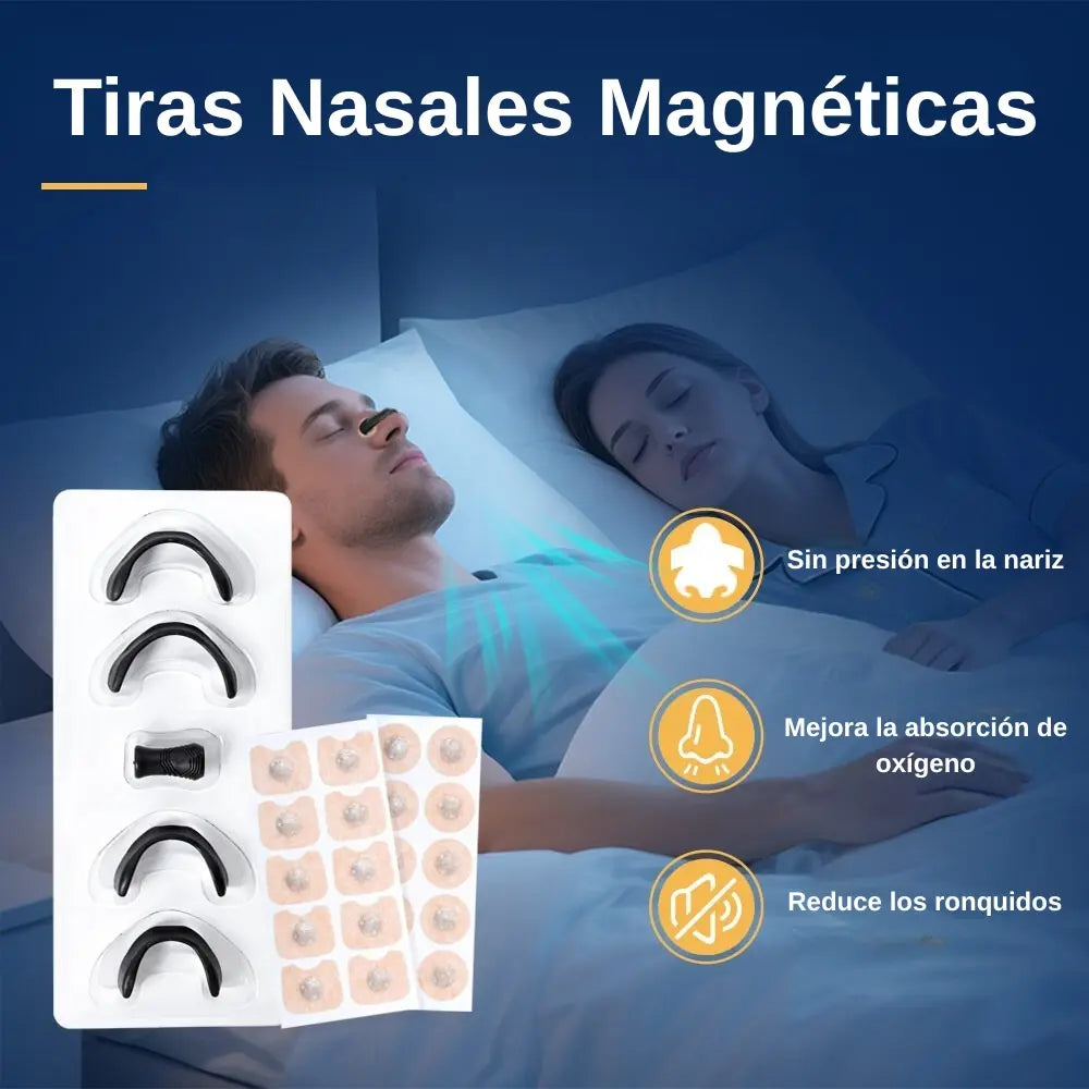 TIRAS NASALES MAGNETICAS ANTIRONQUIDOS