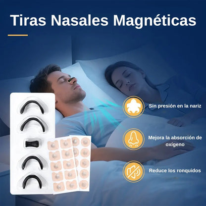 TIRAS NASALES MAGNETICAS ANTIRONQUIDOS