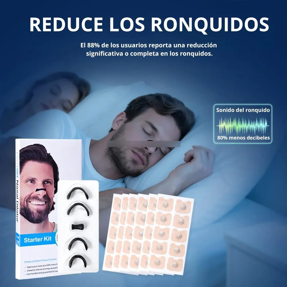 TIRAS NASALES MAGNETICAS ANTIRONQUIDOS