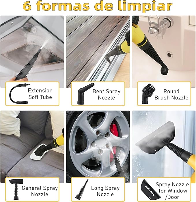 Mopa Limpiador A Vapor amarillo
